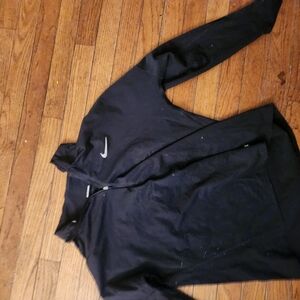 Nike Black Half-Zip Training Pullover with Swoosh